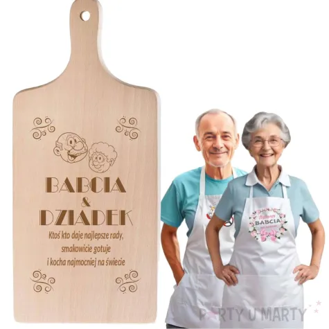 prezent na dzien babci i dziadka deska do krojenia z grawerem najlepsze rady 26 5 cm