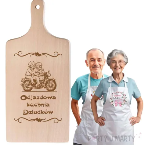 prezent na dzien babci i dziadka deska do krojenia z grawerem odjazdowa kuchnia dziadkow