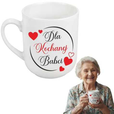 prezent na dzien babci kubek dla kochanej babci 290 ml