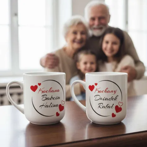 prezent na dzien babci kubek personalizowany kochana babcia z imieniem 290 ml