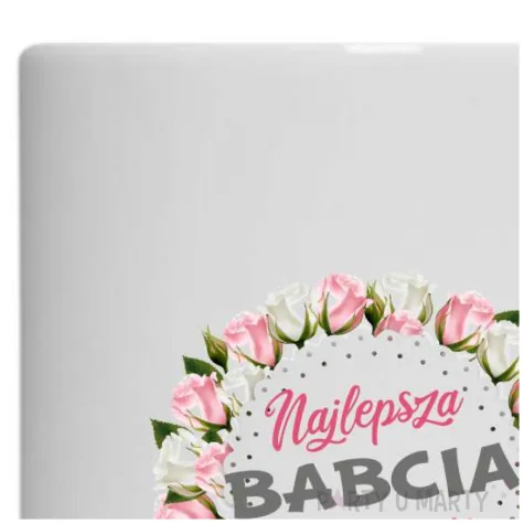 prezent na dzien babci kubek z nadrukiem najlepsza babcia na wiecie bialy 330 ml