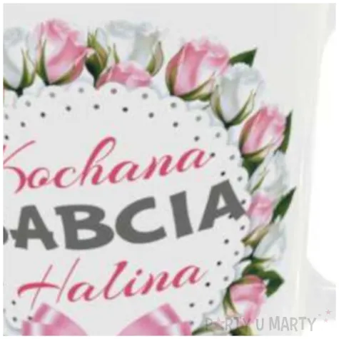 prezent na dzien babci urodziny kubek personalizowany kochana babcia imie 330 ml