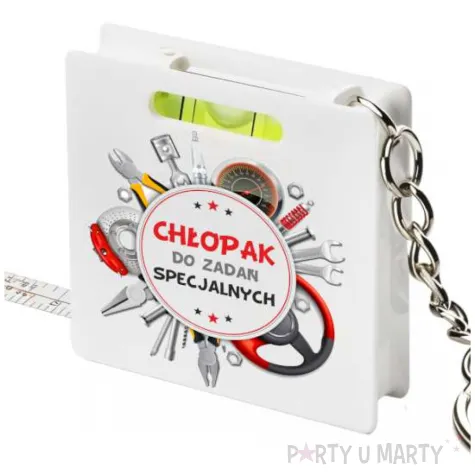 prezent na dzien chlopaka brelok z miarka i poziomica chlopak do zadan specjalnych