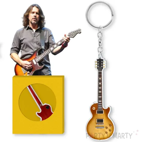 prezent na dzien chlopaka urodziny muzyka brelok do kluczy gitara elektryczna les paul