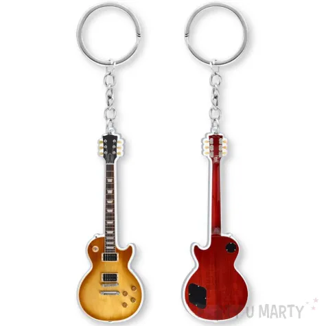prezent na dzien chlopaka urodziny muzyka brelok do kluczy gitara elektryczna les paul