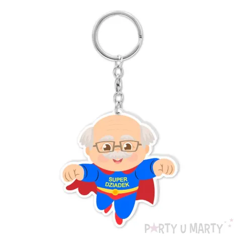prezent na dzien dziadka brelok do kluczy siper dziadek 6 5 x 6 5 cm