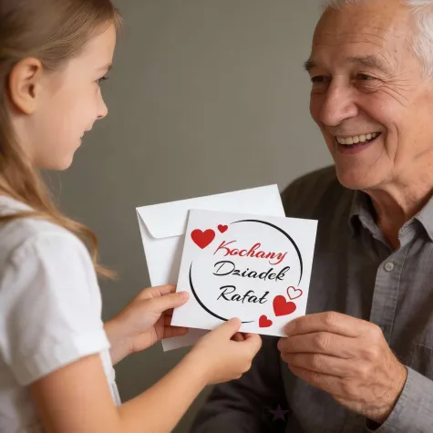 prezent na dzien dziadka urodziny kartka okolicznosciowa kochany dziadka personalizacja