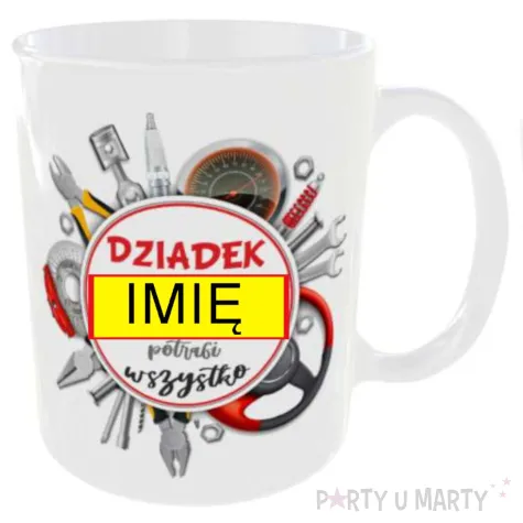 prezent na dzien dziadka urodziny kubek personalizowany dziadek potrafi imie 330 ml