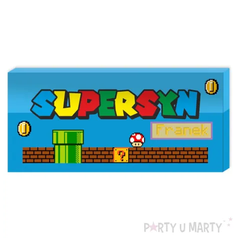 prezent na dzien dziecka chlopaka urodziny opakowanie na czekolade gaming super syn