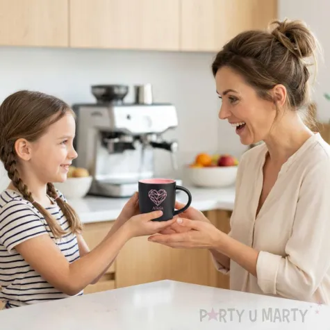 prezent na dzien matki kubek podkladka magnes i kartka zestaw upominkowy 290 ml