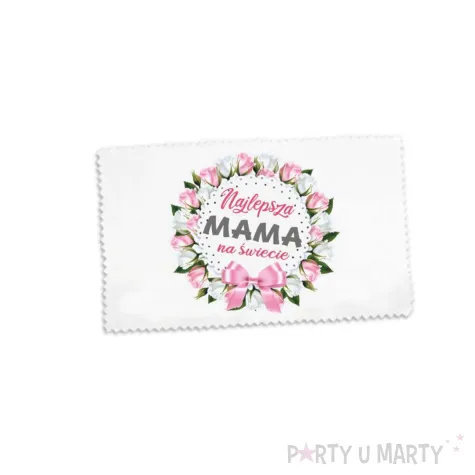 prezent na dzien matki sciereczka z mikrofibry do czyszczenia okularow najlepsza mama na swiecie