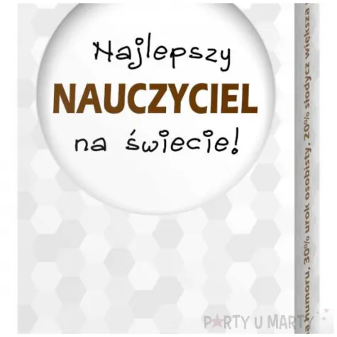 prezent na dzien nauczyciela edukacji opakowanie na czekolade najlpeszy nauczyciel na swiecie