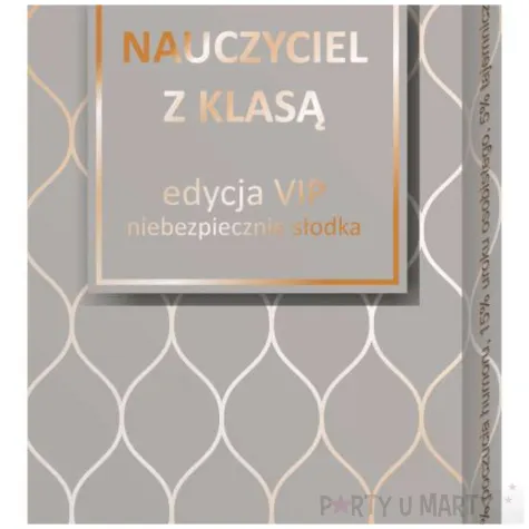 prezent na dzien nauczyciela edukacji opakowanie na czekolade nauczyciel z klasa upominek