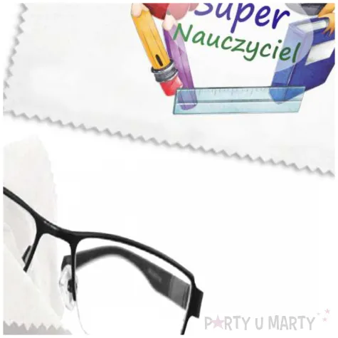 prezent na dzien nauczyciela sciereczka z mikrofibry do czyszczenia okularow super nauczyciel
