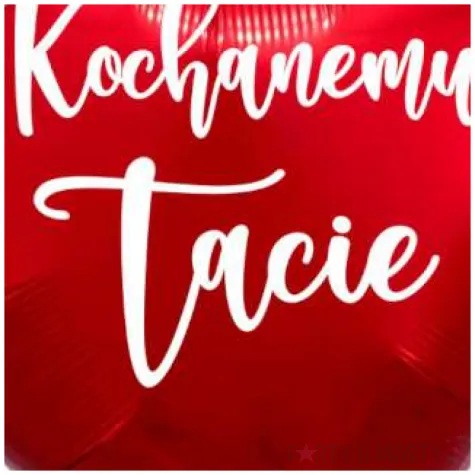 prezent na dzien ojca 23 czerwca balon foliowy czerwone serce kochanemu tacie dekoracja 18