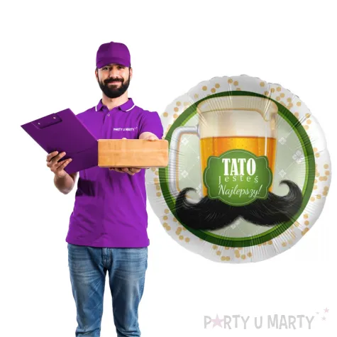 prezent na dzien ojca 23 czerwca balon foliowy tato jestes najlepszy dekoracja upominek