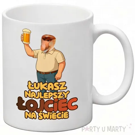 prezent na dzien ojca urodziny taty kubek z nosaczem najlepszy lojciec na swiecie 330 ml