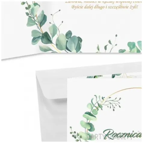 prezent na rocznice slubu jubileusz pamiatka kartka okolicznosciowa eukaliptus beauty 15 cm