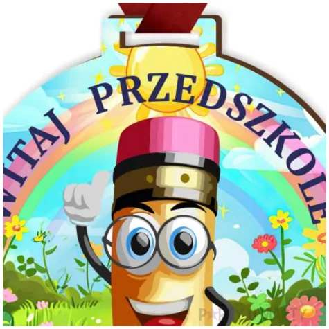 prezent na rozpoczecie roku medal witaj przedszkole pasowanie na przedszkolaka pamiatka