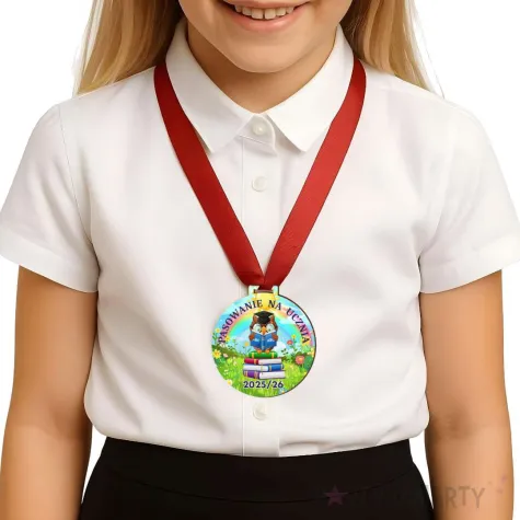 prezent na rozpoczecie roku szkolnego medal witaj szkolo pasowanie na ucznia upominek pamiatka