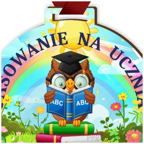 prezent na rozpoczecie roku szkolnego medal witaj szkolo pasowanie na ucznia upominek pamiatka