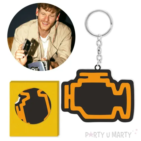 prezent na urodziny brelok do kluczy silnik check engine zabawny gadzet