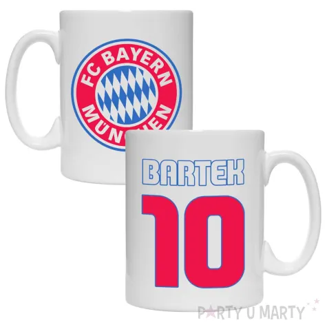 prezent na urodziny dla kibica pilkarza kubek pilka nozna bayern monachium personalizacja
