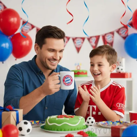 prezent na urodziny dla kibica pilkarza kubek pilka nozna bayern monachium personalizacja