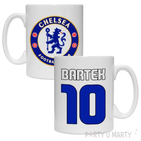 prezent na urodziny dla kibica pilkarza kubek pilka nozna chelsea personalizacja