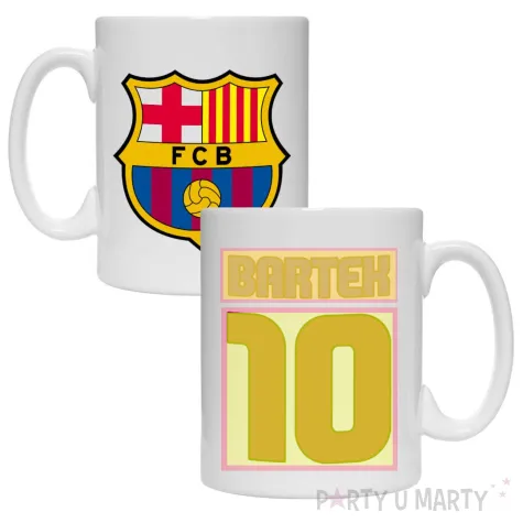 prezent na urodziny dla kibica pilkarza kubek pilka nozna fc barcelona personalizacja