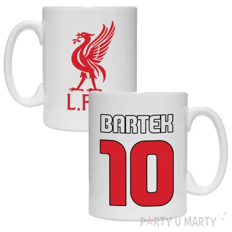 prezent na urodziny dla kibica pilkarza kubek pilka nozna liverpool fc personalizacja