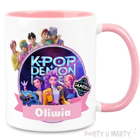 prezent na urodziny kubek k pop demon hunters personalizacja huntrix lowczynie demonow kpop