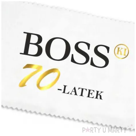 prezent na urodziny sciereczka z mikrofibry bosski 70 latek do czyszczenia okularow 15x10 cm