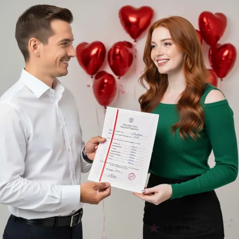 prezent na walentynki dla niej swiadectwo personalizacja certyfikat dyplom imie a4