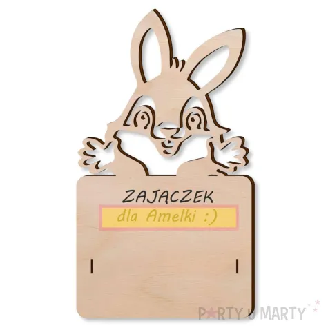 prezent na wielkanoc zajaca karnet na banknot pieniadze zajaczek personalizacja