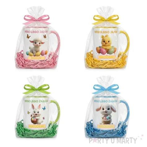 prezent na wielkanoc zajaczka dla dzieci kubek personalizacja imie wzor upominek