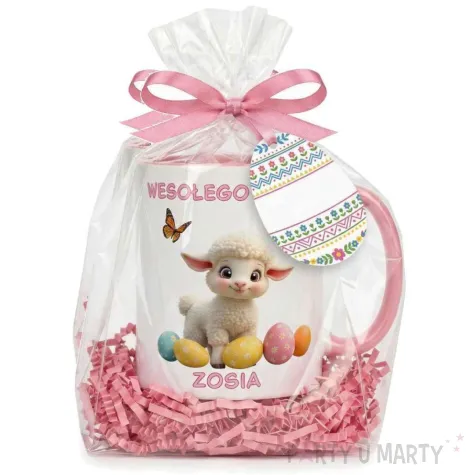 prezent na wielkanoc zajaczka dla dzieci kubek personalizacja imie wzor upominek