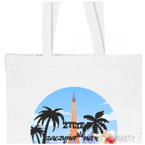 prezent z okazji przejscia na emeryture eko torba na zakupy zycie zaczyna sie na emeryturze