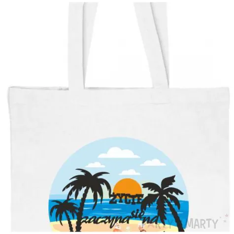 prezent z okazji przejscia na emeryture eko torba na zakupy zycie zaczyna sie na emeryturze