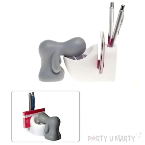 przybornik biurkowy po imprezie szary kemis