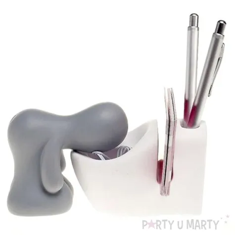 przybornik biurkowy po imprezie szary kemis