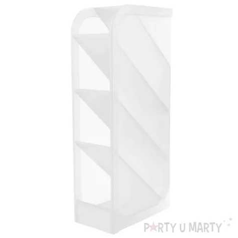 przybornik biurowy pionowy dymne pp bialy d rect