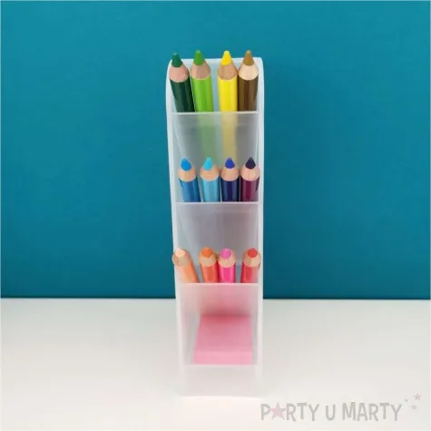 przybornik biurowy pionowy dymne pp bialy d rect