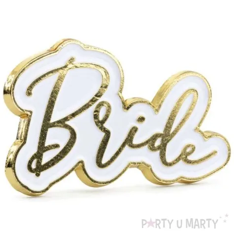 przypinka bride zloty partydeco 1szt