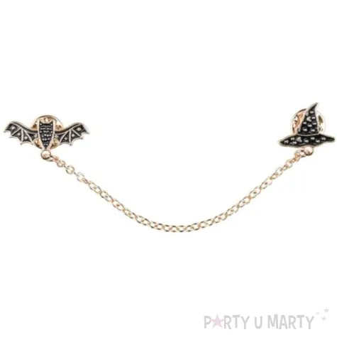 przypinka nietoperz halloween partydeco