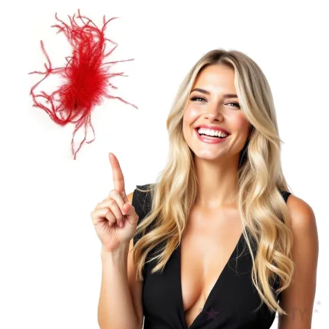 przypinka piorka czerwone godan 10 szt