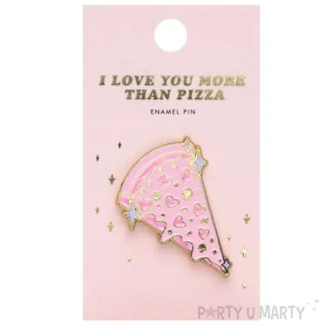 przypinka pizza rozowa partydeco