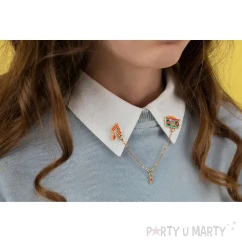 przypinka radio i nutka partydeco