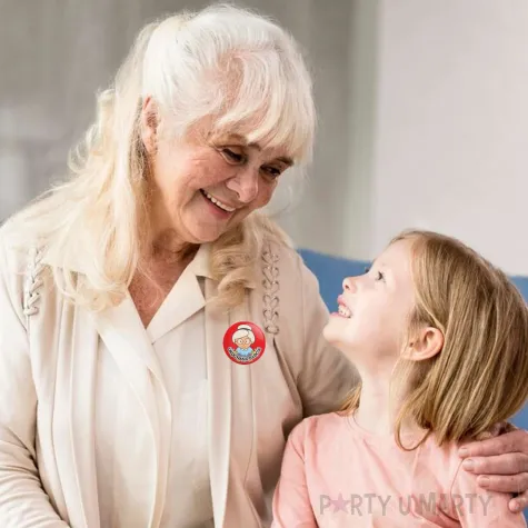 przypinka ukochana babcia okragla 56 mm