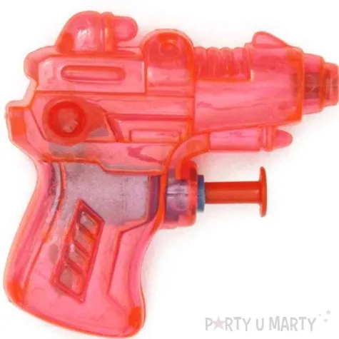 psikawka mini pistolet czerwony transparent arpex 6 5 cm